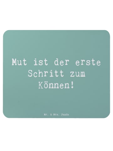 Mr. & Mrs. Panda Maus-Pad Spruch Sich in einer neuen Sportart ve... in Meeresbrise