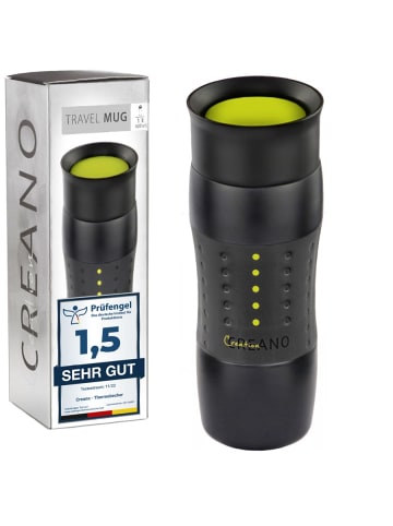 Creano Travel-mug  400ml "Grün", isolierend aus Edelstahl