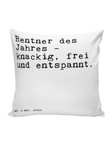 Mr. & Mrs. Panda kuschelkissen 40x40 Rentner des Jahres -... mit... in Weiß