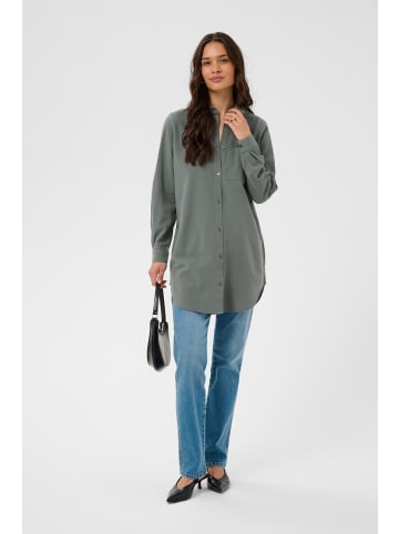 Kaffe Langarm - Hemd KAnaya Loose fit in Balsam Green