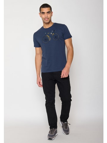 GreenBomb T-Shirt Bike Knut in Marineblau