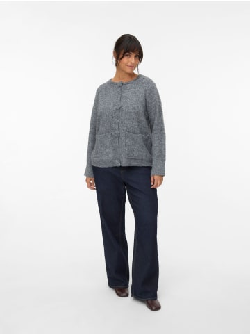 Vero Moda Strickpullover in Medium Grey Melange