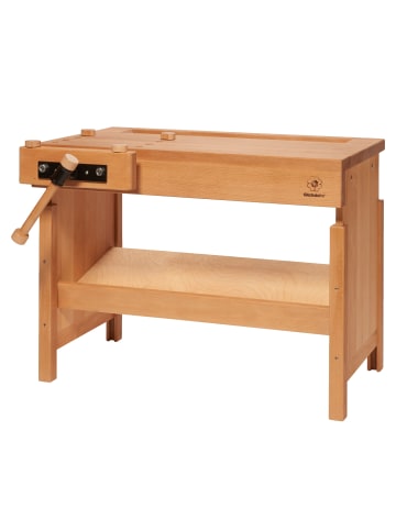 Glückskäfer Werkbank aus Buche für Kinder in natur