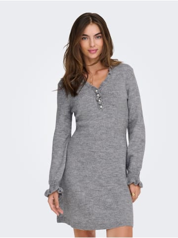 JDY Strickkleid in Light Grey Melange