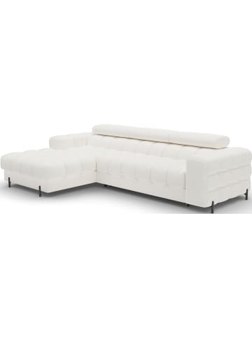 MF Design Fenro Recamiere Links in Weiß -  (L) 181 x (B) 285 x (H) 93 cm