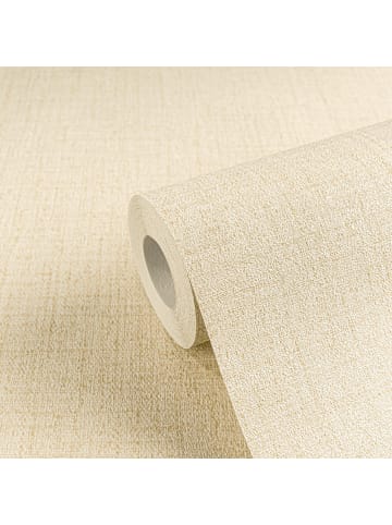 A.S. Création Tapete Atelier Canvas in Beige-Gelb