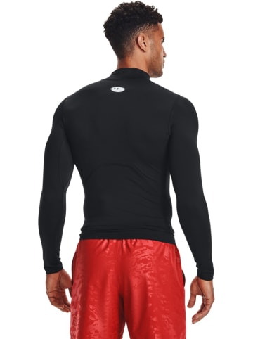 Under Armour Longsleeve "HeatGear Mock Langarm-Oberteil" in Schwarz