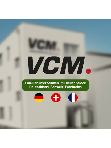 VCM  Aluminium Glas Gartentisch Balkontisch 140x80 cm in Anthrazit