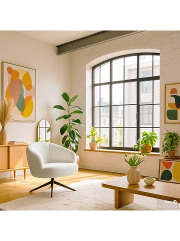 home24 Sessel Plugger in Creme