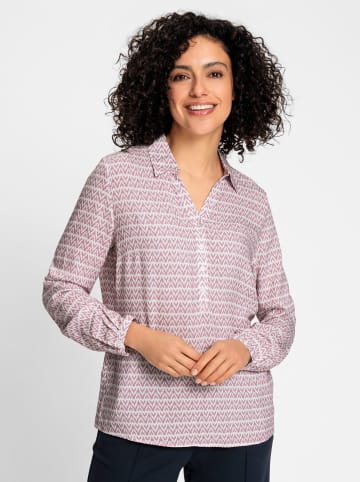 WITT WEIDEN Langarm-Bluse in mauve-ecru-bedruckt
