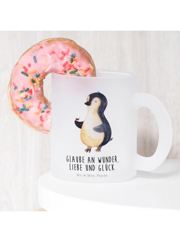 Mr. & Mrs. Panda Tasse Pinguin Marienkäfer mit Spruch in Transparent