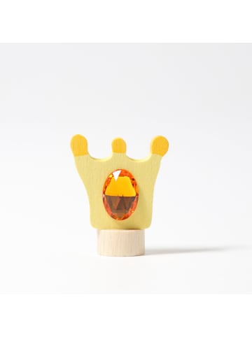 Grimm's Geburtstagsstecker Krone H 4 cm ab 1 Jahr in gelb