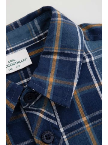 Coccodrillo Kariertes flanellhemd in blau