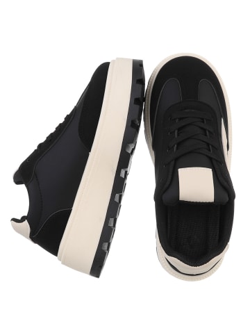 Ital-Design Freizeitschuh in Schwarz und Beige