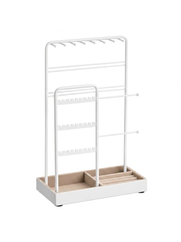 SONGMICS Schmuckständer Caeley in Weiß - (B)11.5 x (H)30.8 x (T)20 cm