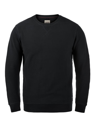 BLEND Sweatshirt BHFalk 20708062ME Sweatpullover mit Metallbadge in Schwarz