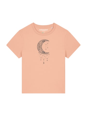 wat? Apparel T-Shirt Mandala Moon in Fraiche Peche