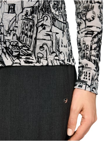 MARC CAIN COLLECTIONS Longsleeve mit CITY-Motiv in Smoke