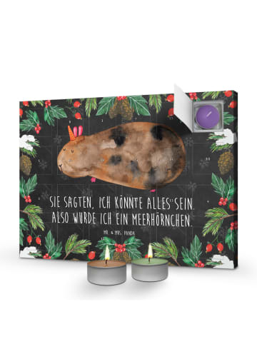 Mr. & Mrs. Panda Kerzen Adventskalender Einhorn Meerschweinchen ... in Kreidetafel