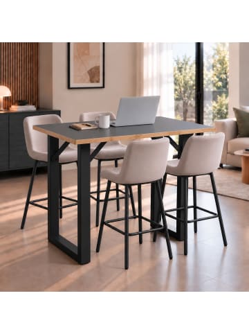 VCM  Bartisch Salia Stehtisch 138 x 80 Salia in Schwarz / Anthrazit