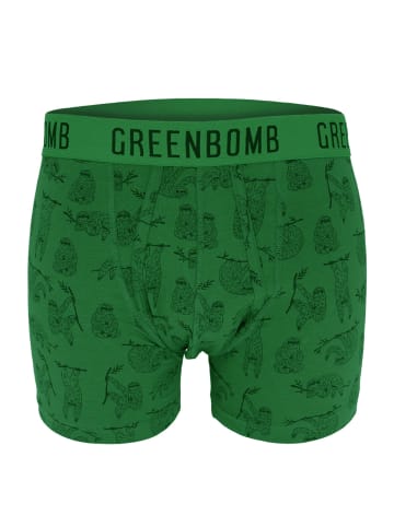 GreenBomb Trunk Animal Sloth Hang in Grün