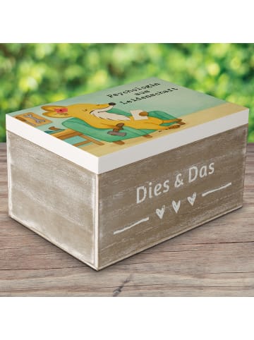 Mr. & Mrs. Panda holzschatulle Psychologin Leidenschaft Design m... in Weiß