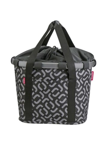 KLICKfix reisenthel Bikebasket 15 - Lenkerkorb 35 cm (twist sage) in signature black