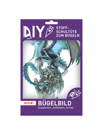 ROTH Bügelbild gestickt Eisdrache