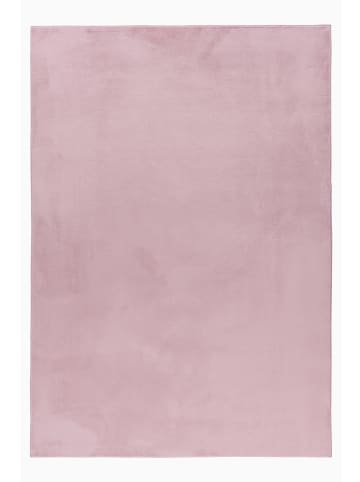 KADIMA DESIGN Teppich Kurzflor Waschbar Einfarbig NECKAR Strapazierfähig OEKO-TEX in Rosa