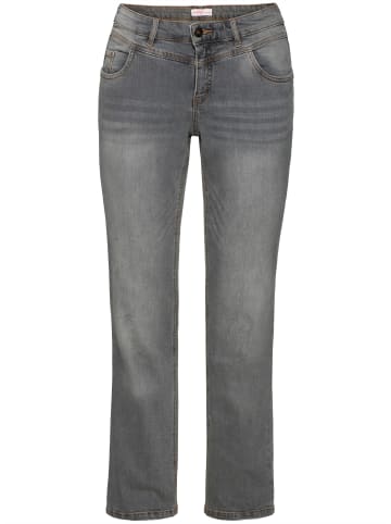 sheego Gerade Jeans in grey denim