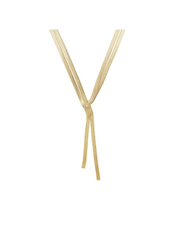 Amor Y-Collier Edelstahl, IP gold in gold