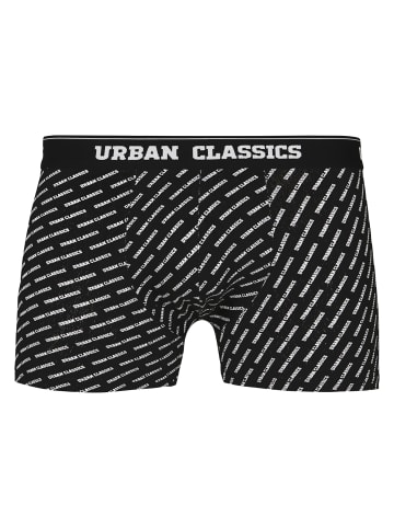 Urban Classics Boxershorts in bur/dkblu+wht/blk+wht+aop+blk