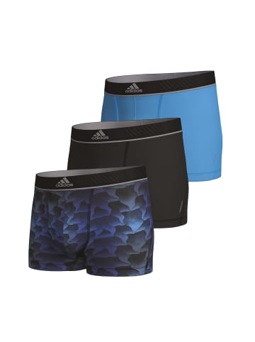 Adidas Sportswear Retro Short / Pant Active Micro Flex Eco in Blau / Hellblau / Schwarz