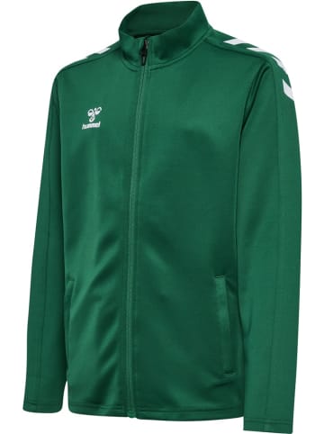 Hummel Kinder Trainingsjacke "Hmlcore Xk Poly Zip Sweat Kids" in Grün