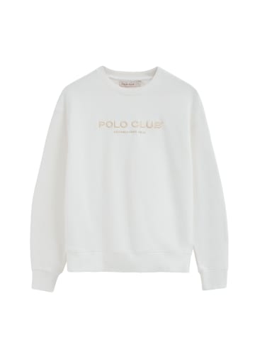 Polo Club Sweatshirt EST MINIMAL TITLE SWEAT U W VO in weiß
