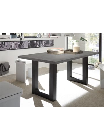 58 aufm Kessel ESSTISCH ausziehbar Eila 7 160 x 90 x 75 Esszimmertisch Schwarzstahl/Graphit