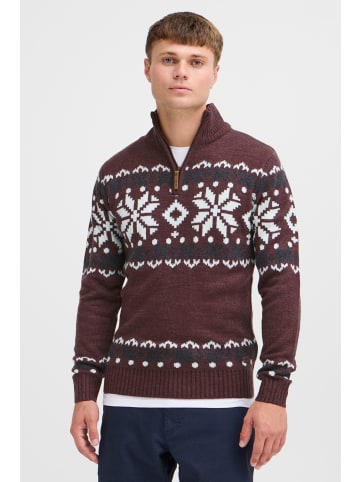!SOLID Troyer SDNorwin 21102726 ME Strickpulli mit Norweger Strickmuster in Rot