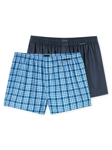 Schiesser Boxer Web in blue
