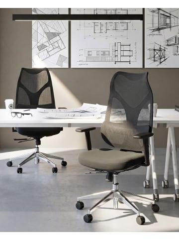 Beliani Professioneller Bürostuhl VELIO in Schwarz - (W) 65 x (H) 115 x (L) 60 cm