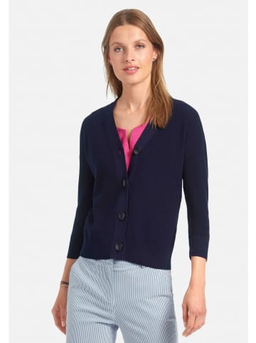 PETER HAHN Strickjacke Cardigan in marine