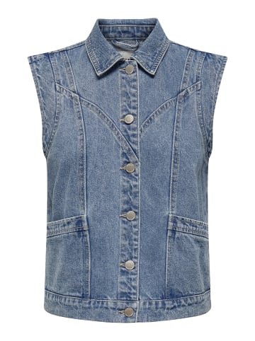 ONLY Jeansweste in Medium Blue Denim