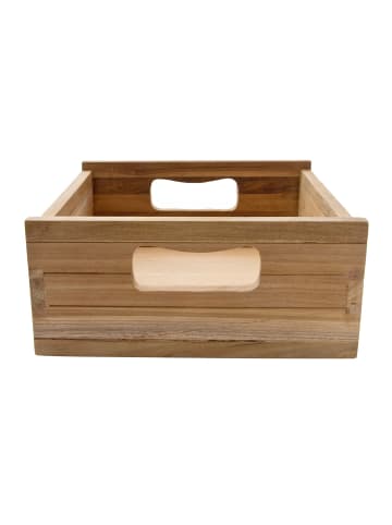 ebuy24 Holzkisten Bordeaux Holz 27 x 25 cm