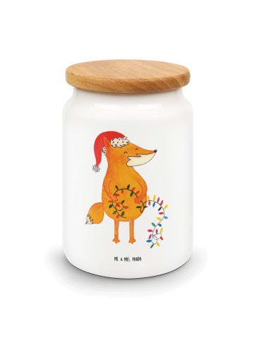 Mr. & Mrs. Panda Teedose Fuchs Weihnachten ohne Spruch in Weiß
