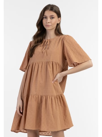 DreiMaster Vintage Damen Kleid in Hellrost