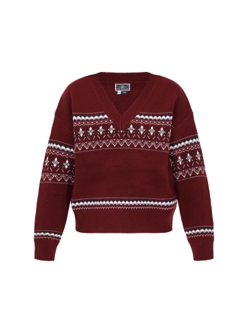 DreiMaster Maritim Women Sweater in burgundy