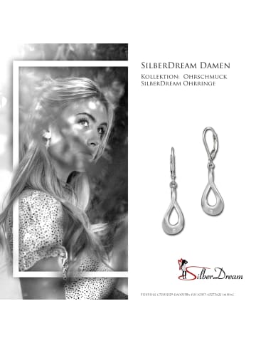 SilberDream 925er Sterling Silber, Zirkonia Damen Ohrhänger Ohrring ca. 3,6cm