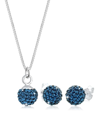 Elli Schmuckset 925 Sterling Silber in Blau