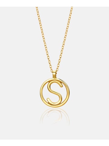 Diamant L'éternel Kette aus 375 Gelbgold Buchstabe S