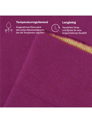 von Jungfeld Socken SIGNATURE CLASSIC in Deep Magenta