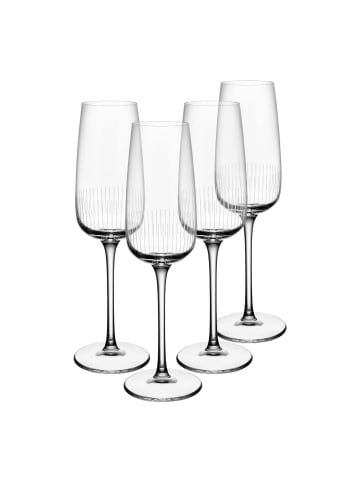 Villeroy & Boch 4er Set Sekt- / Champagnergläser Afina in Transparent 120 ml in transparent